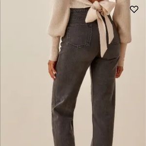 Cynthia High Rise Straight Long Jeans